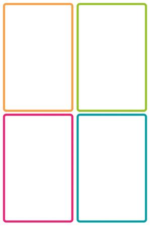 Címke, műanyag, iskolai, 68x46 mm, kézzel írható, AVERY ZWECKFORM, színes 8 címke/csomag